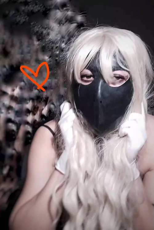 tape gagged in my latex hood