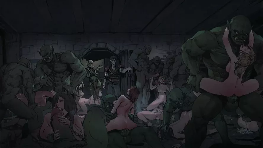 The Orcs had promised to stop raiding the local villages under one promise: that a harem of ladies were offered to them to use whenever they desired. (Seeds of Chaos)