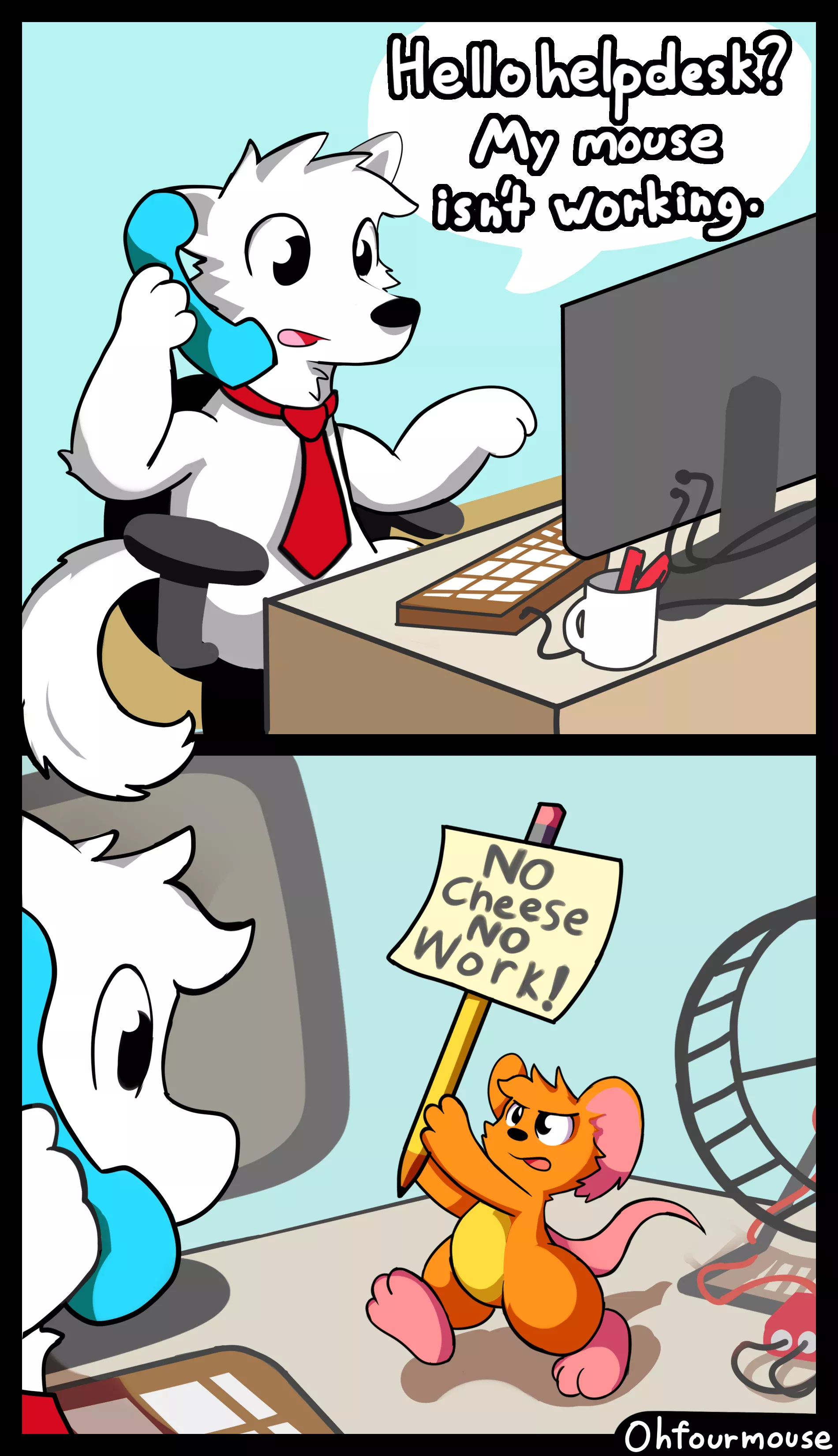 Working in a wheel is a thankless job [OC]