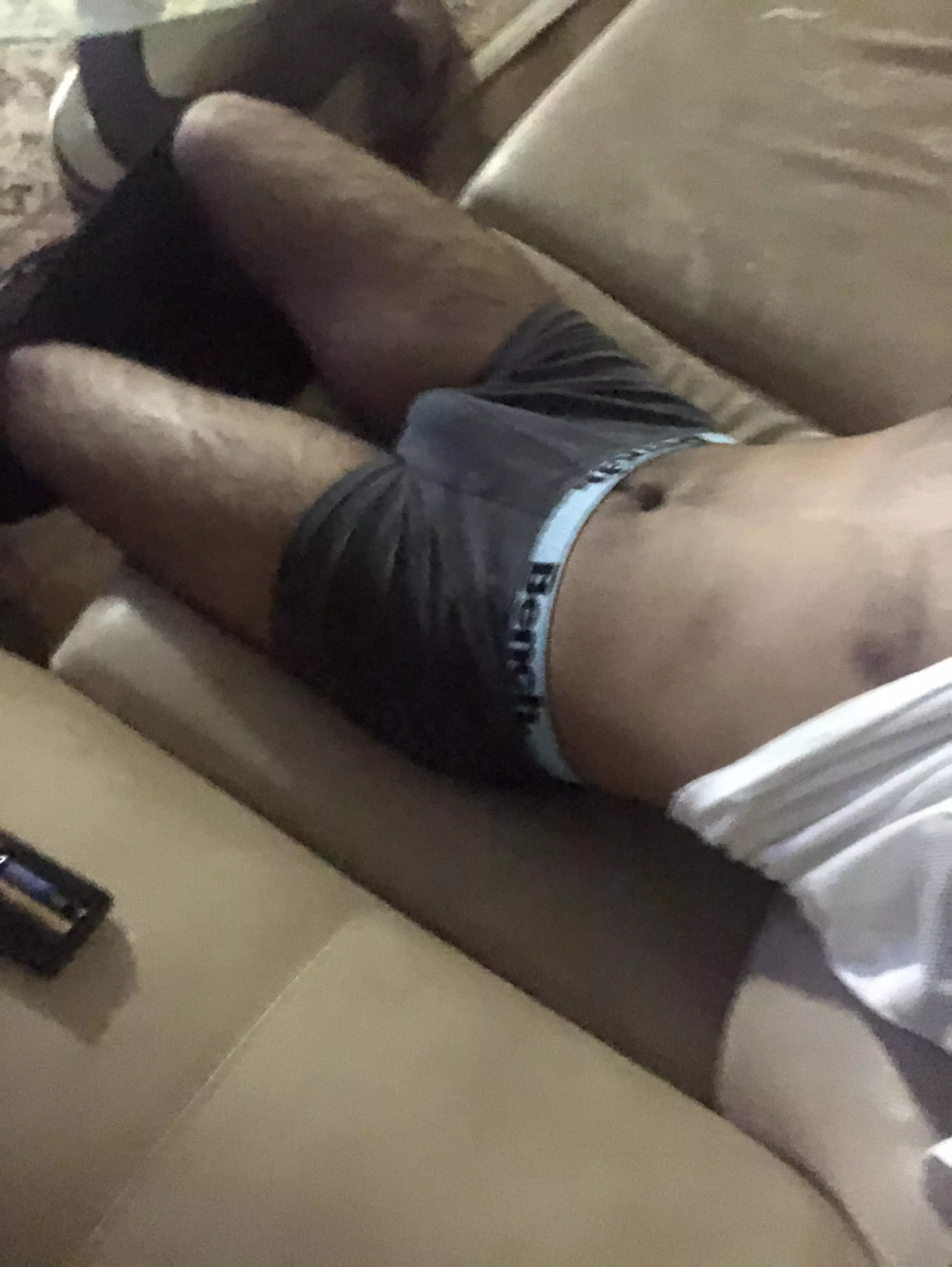 18 I was watching tv and I just had to take my pants off