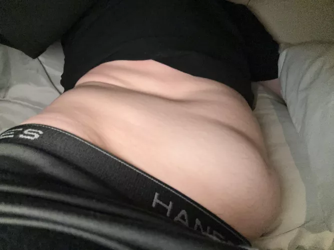 First time that I still have a round belly when I lay down now and I love it😵‍💫