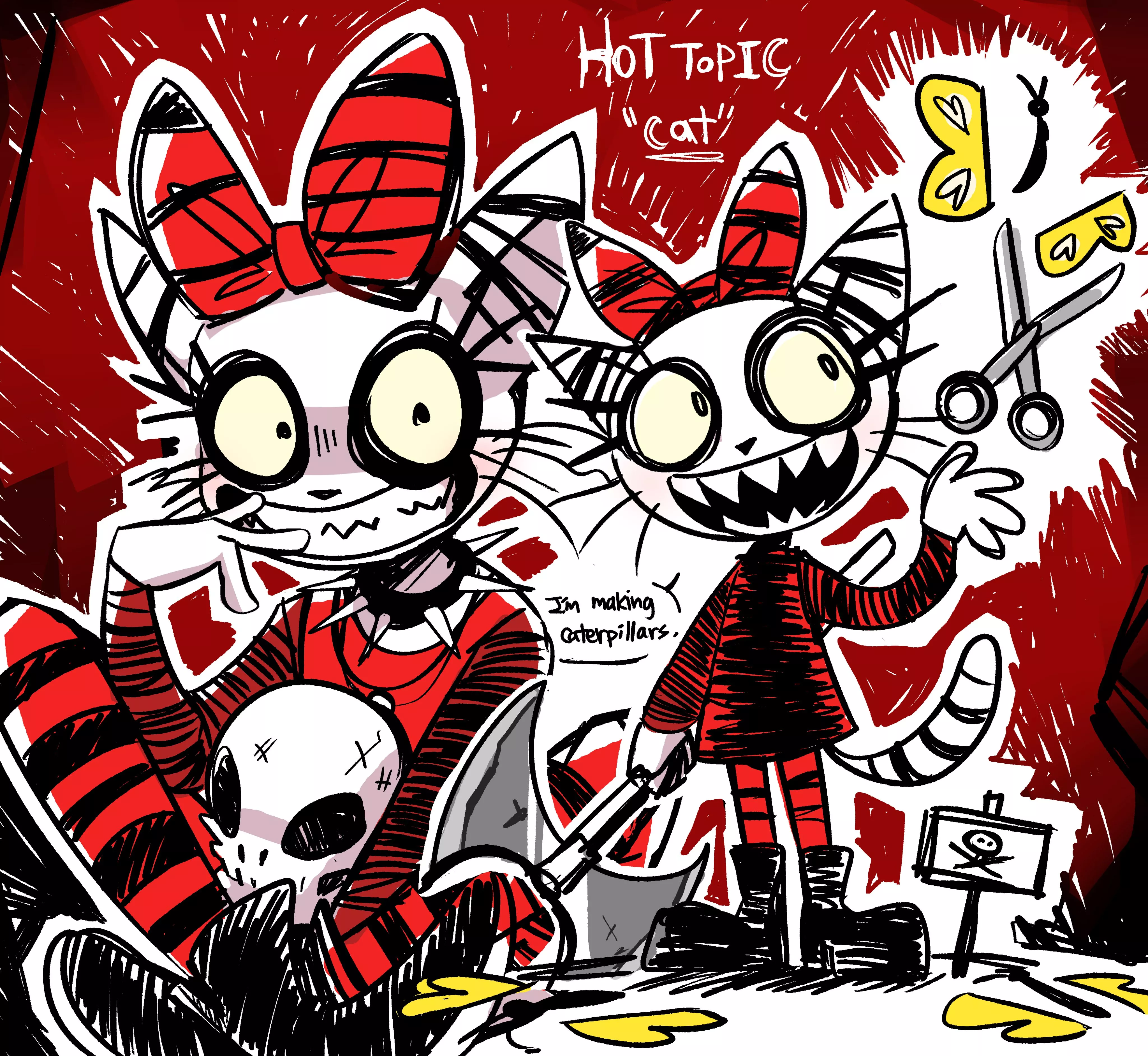 Hot topic cat by Peargor