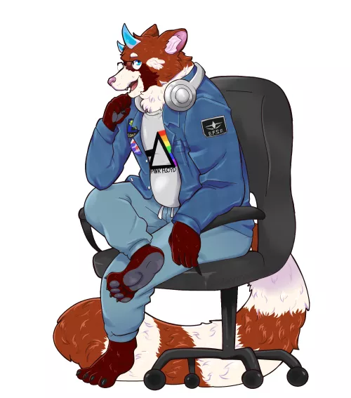 Look at this gentlemen 😁 (Art by me, fursona belongs to Random Richardson on Facebook) my commissions are still open!