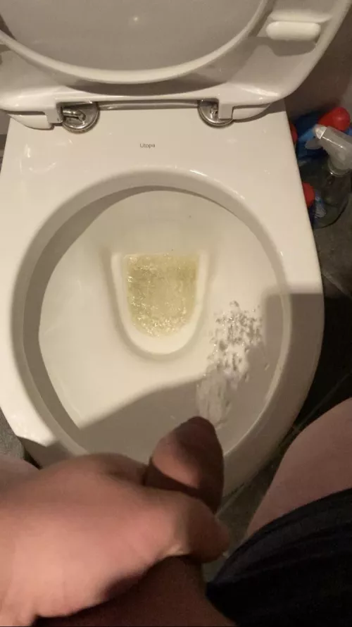 My tight foreskin piss