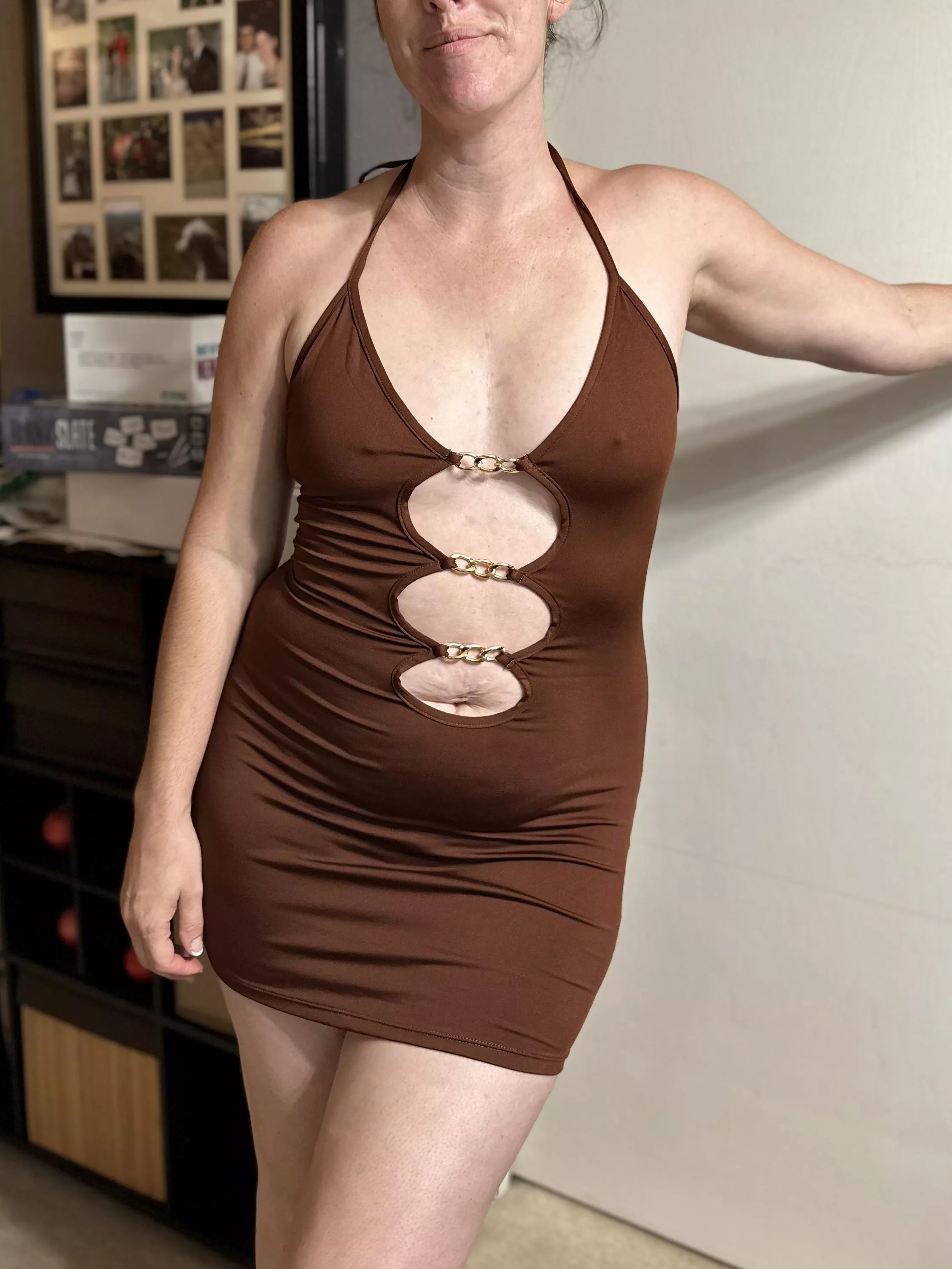 What do you think, should I just embrace my mom bod and wear this out for date night?