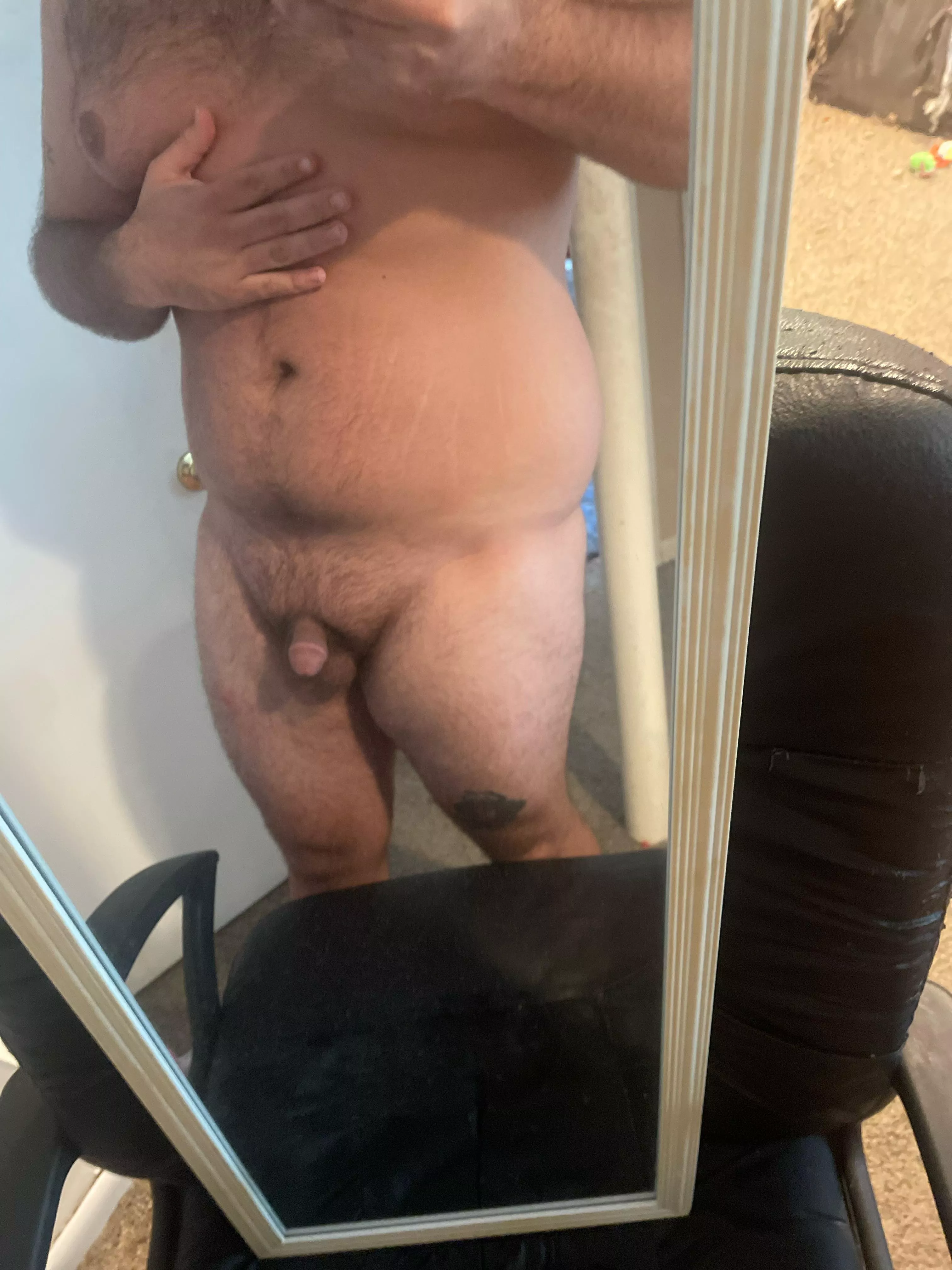 26, new to being a nudist, but still nervous about my penis being small. What do you think about my little softie?