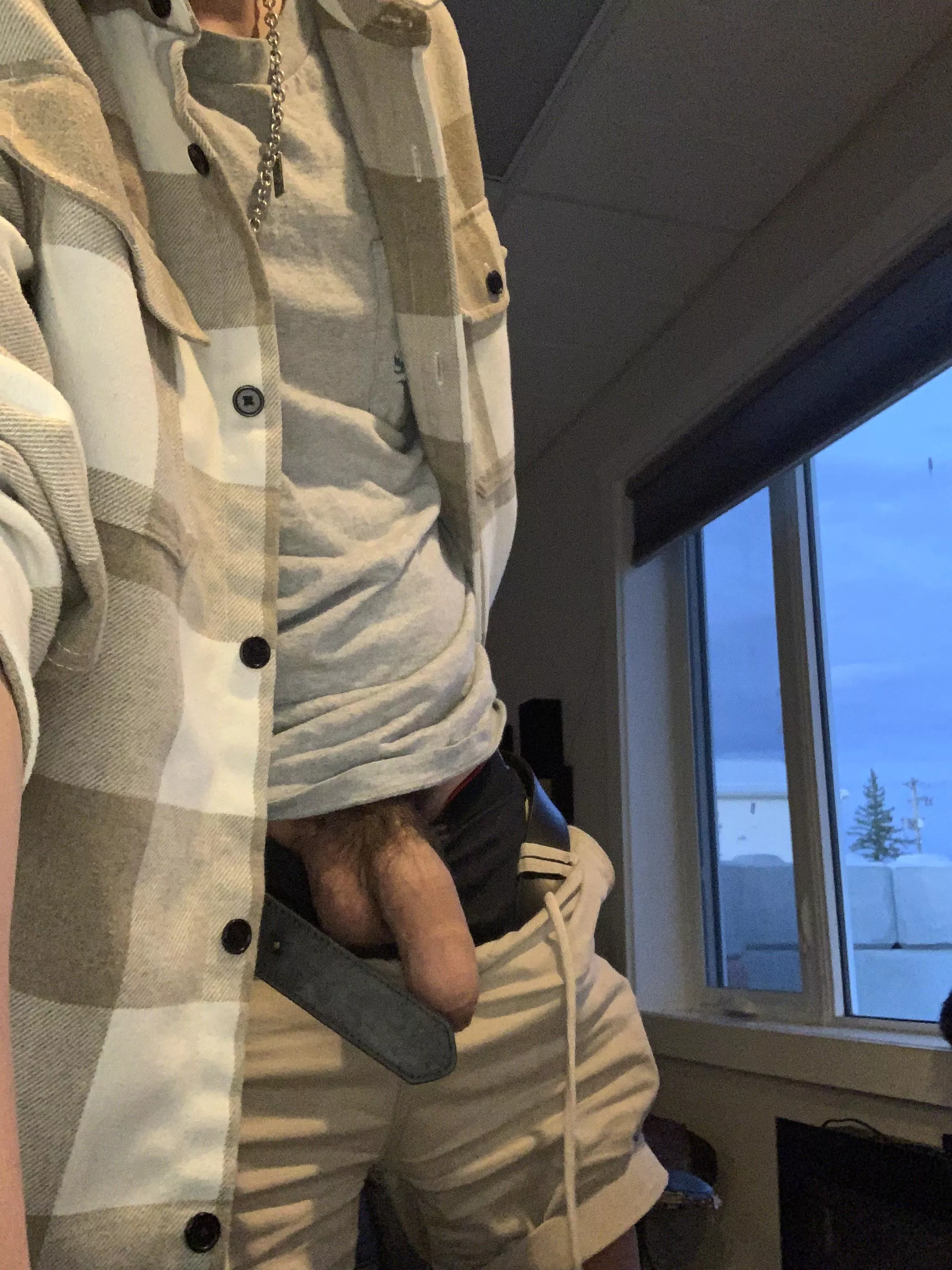 Cock out at work