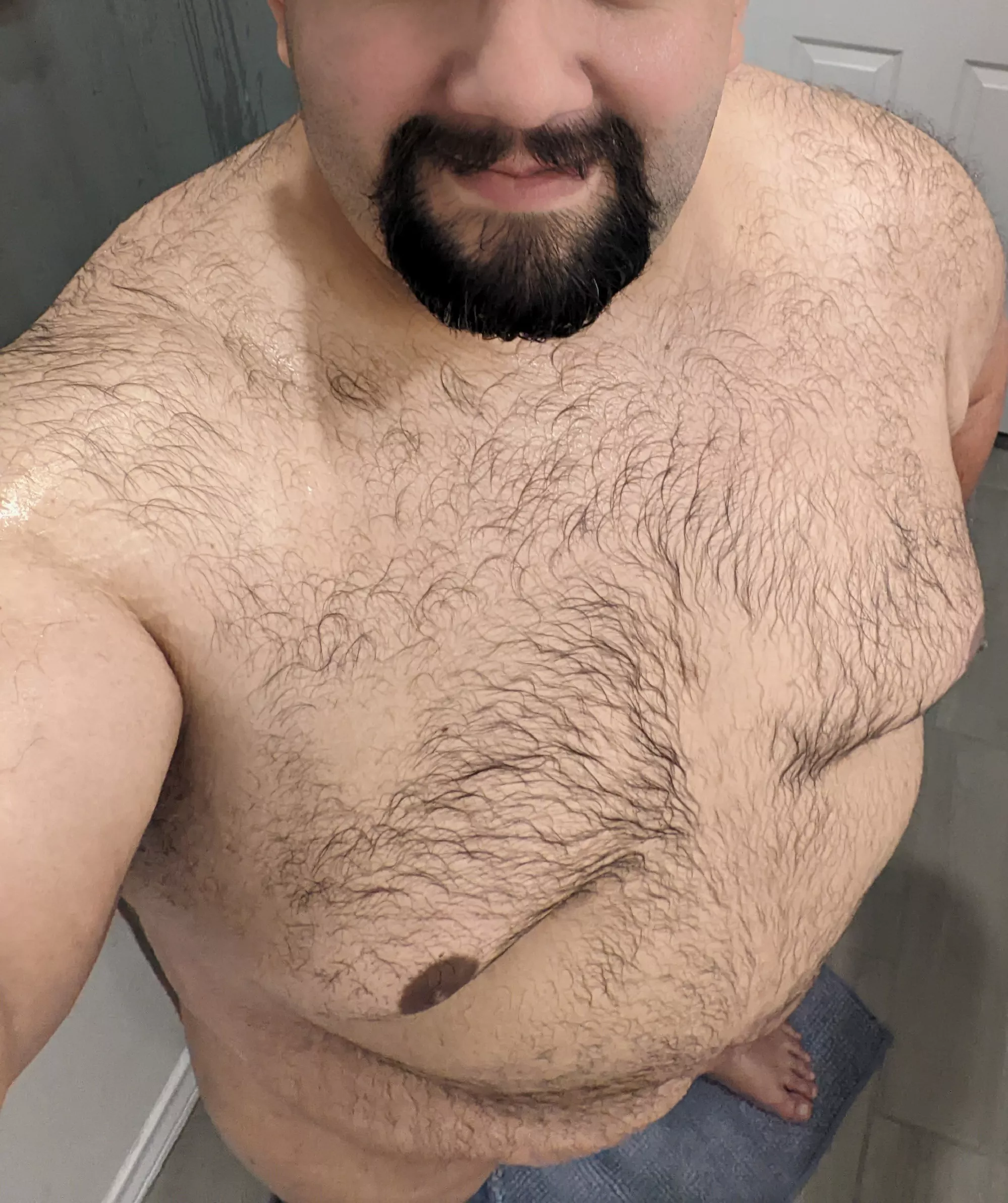 Fresh out the shower and ready for bed...unless you had something else in mind 😀