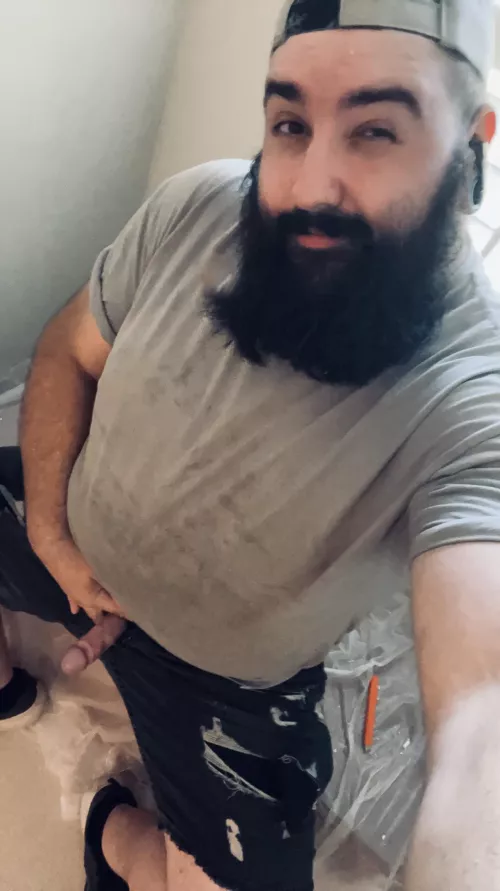 Hard at work on this Thirsty Thursday 💦💦💦