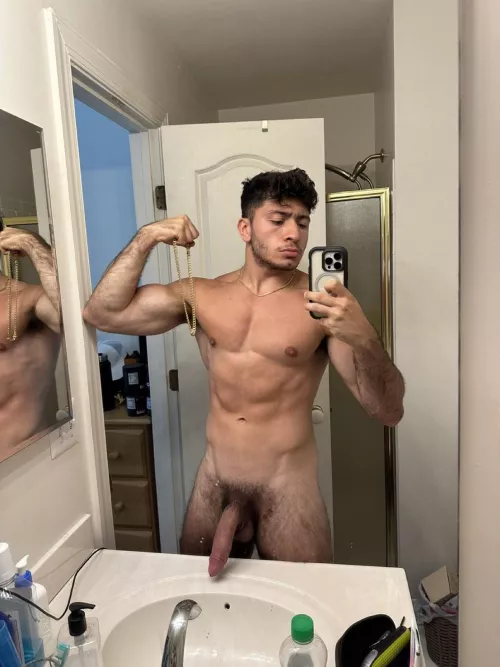 Muscle boy with a lot of pubes