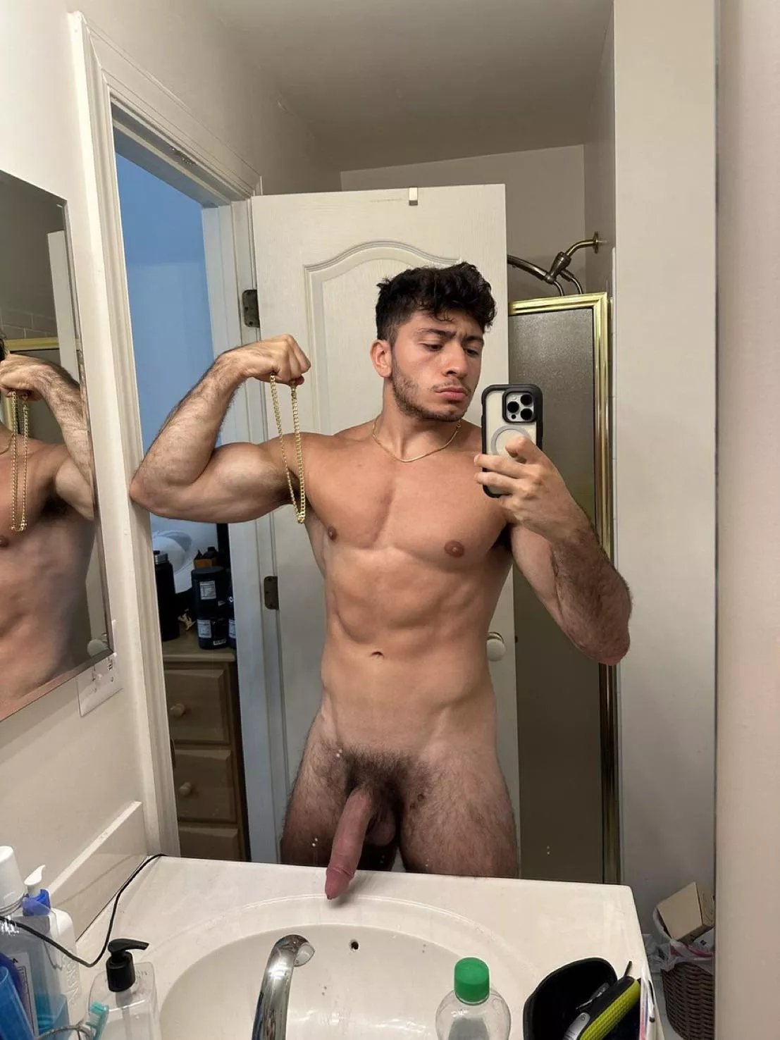 Muscle boy with a lot of pubes