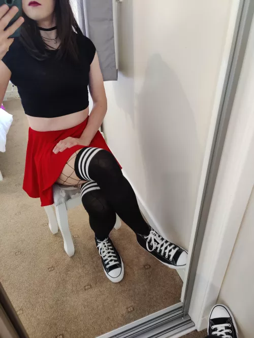 Trying a new look today