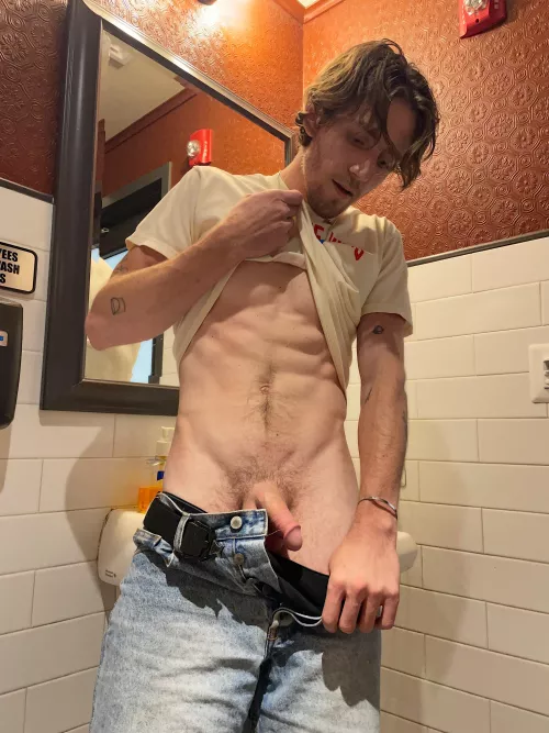 Would you suck me in the restaurant bathroom?