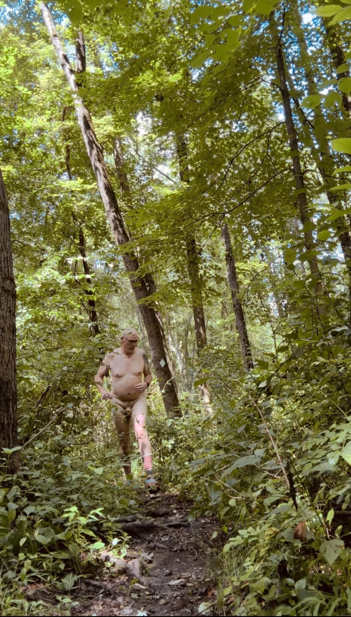 A little hike through the woods before it gets too hot.