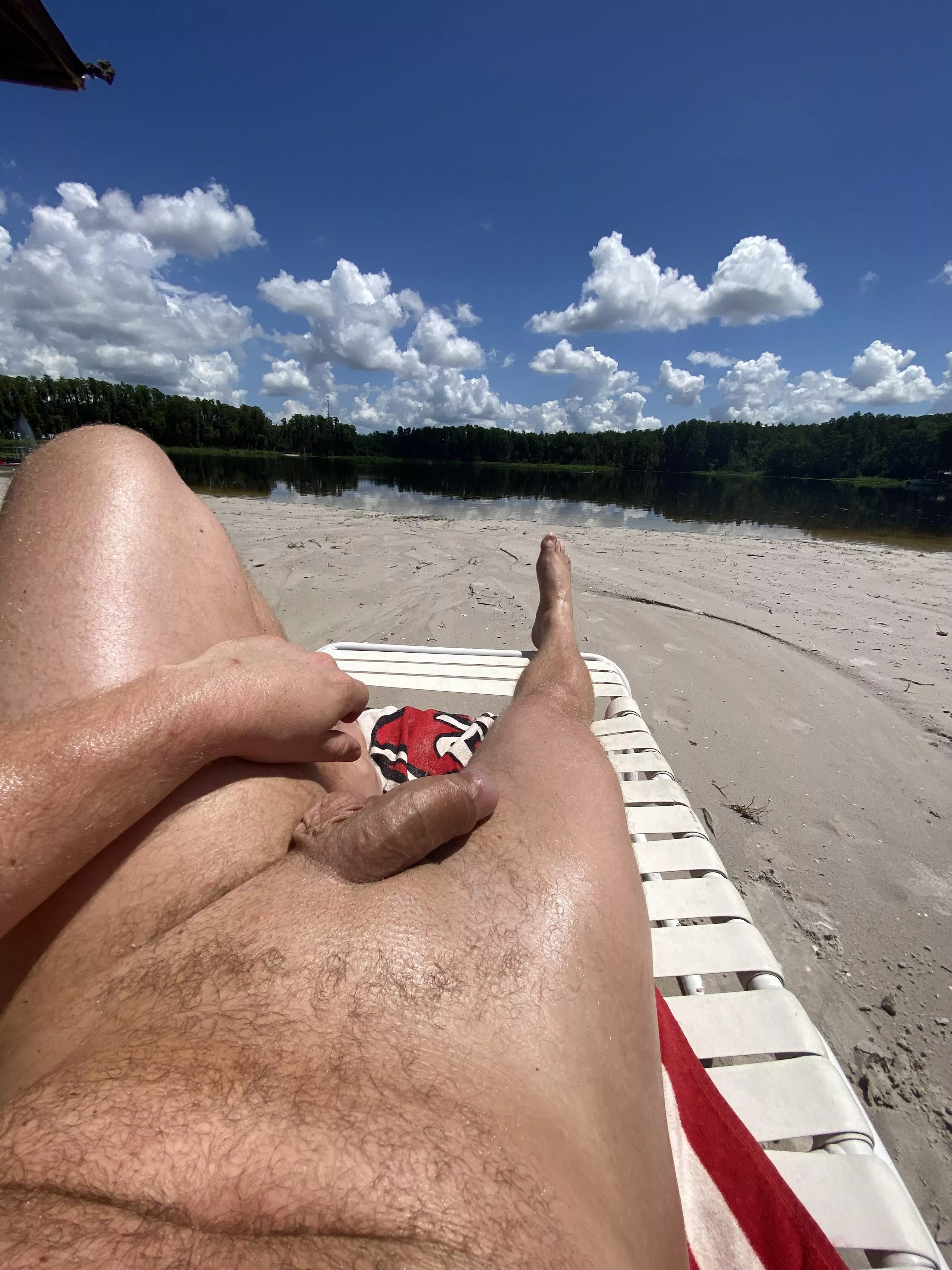 A relaxing day at the lake today