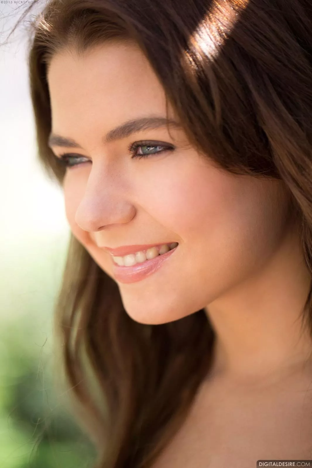 Close up of her pretty smile