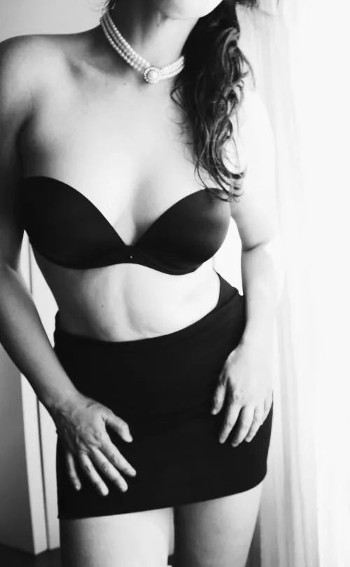 Dressed in black again...