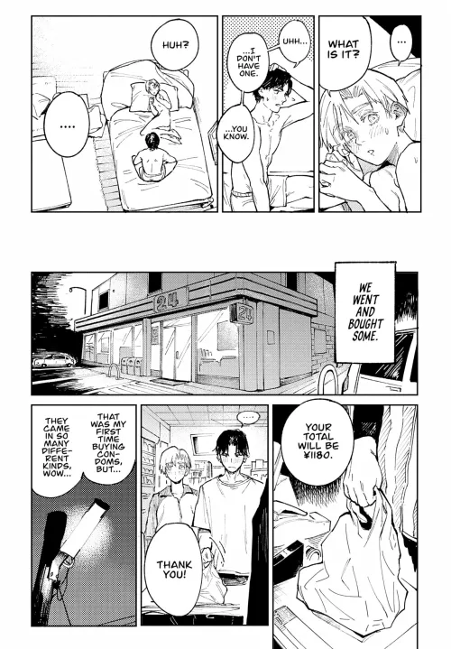 [fushoku] They were actually responsible and bought condoms.