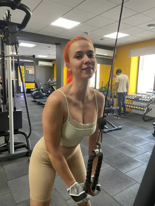 I'm at work out today