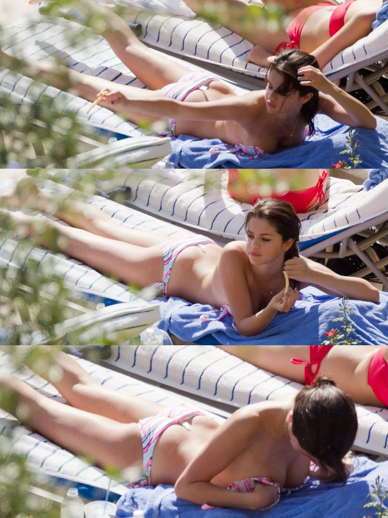 Selena Gomez eating some french fries 🍟