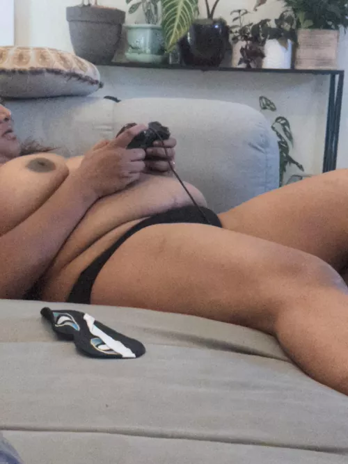 A little playtime after a big dinner