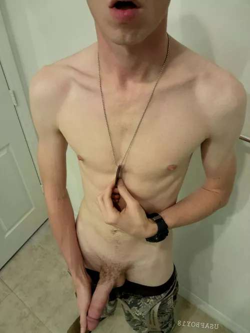 Come get you a taste of this young Air Force cock