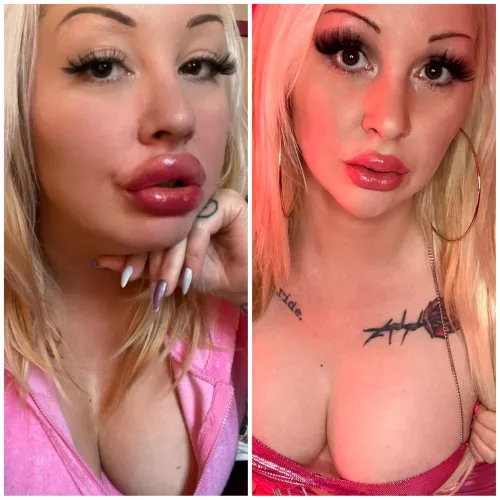 Do my lips look better on the left or right? (More info in post)