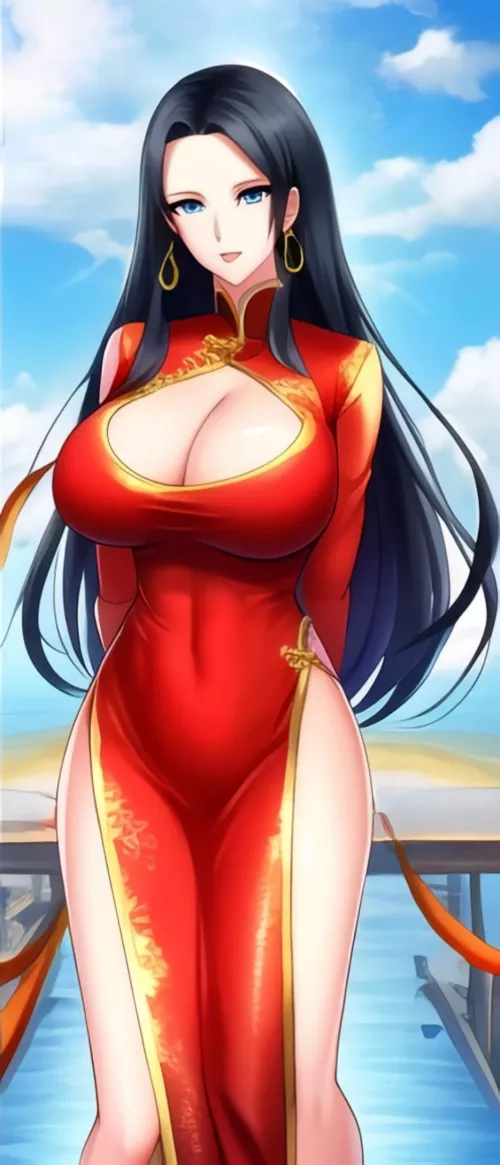Empress Boa Hancock's Busty Cleavage