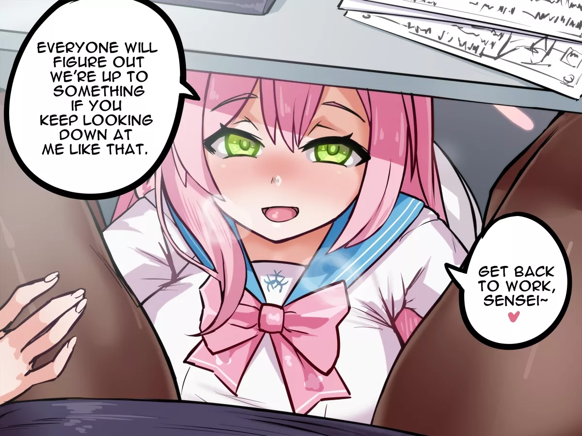 Hanako under the table [Blue Archive]