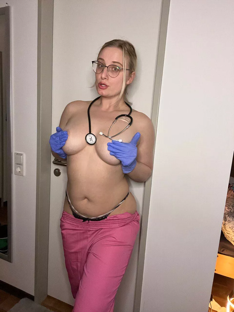Here's your daily dose of nurse boobies