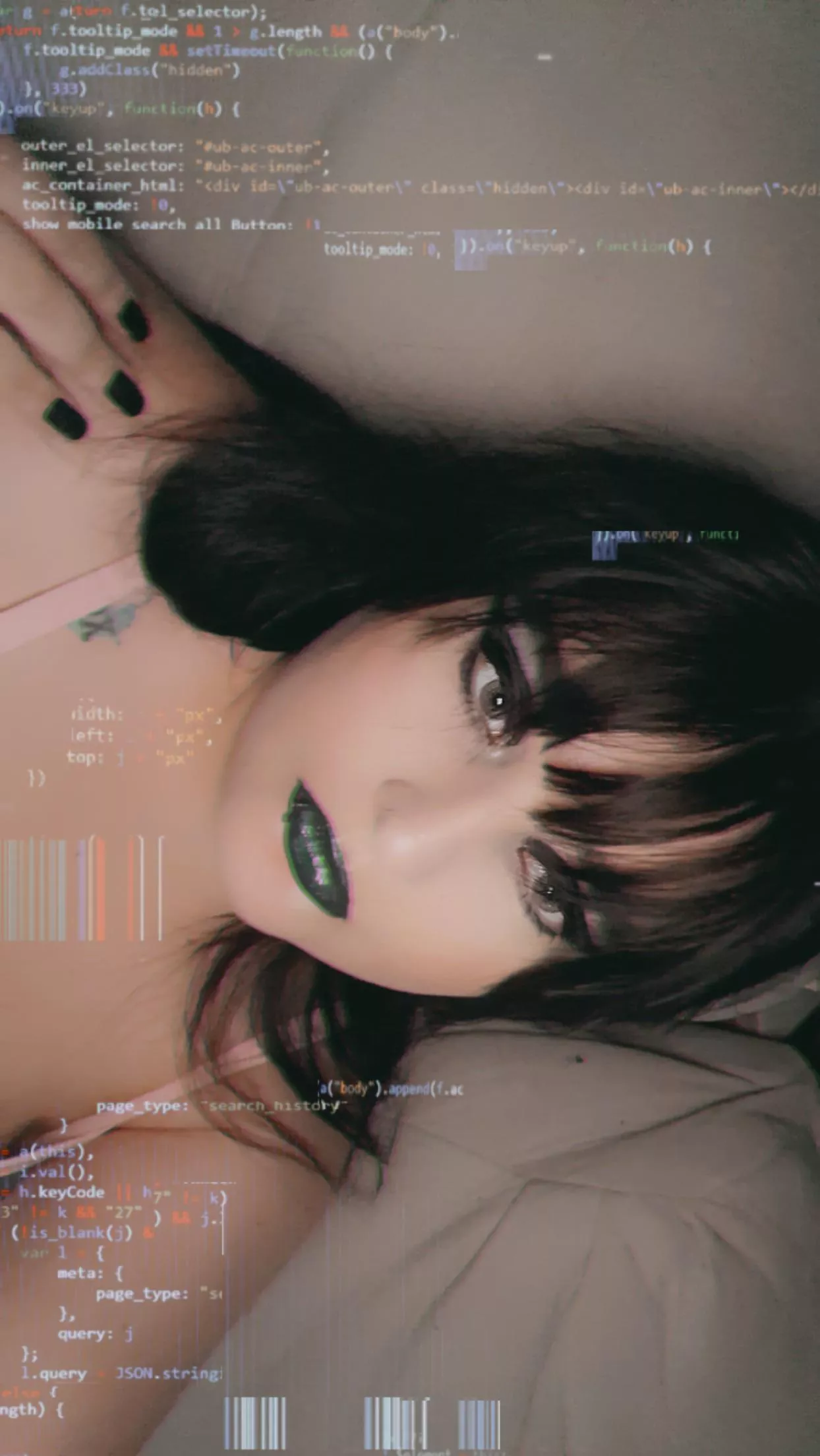 i cut my own bangs 🦇🖤