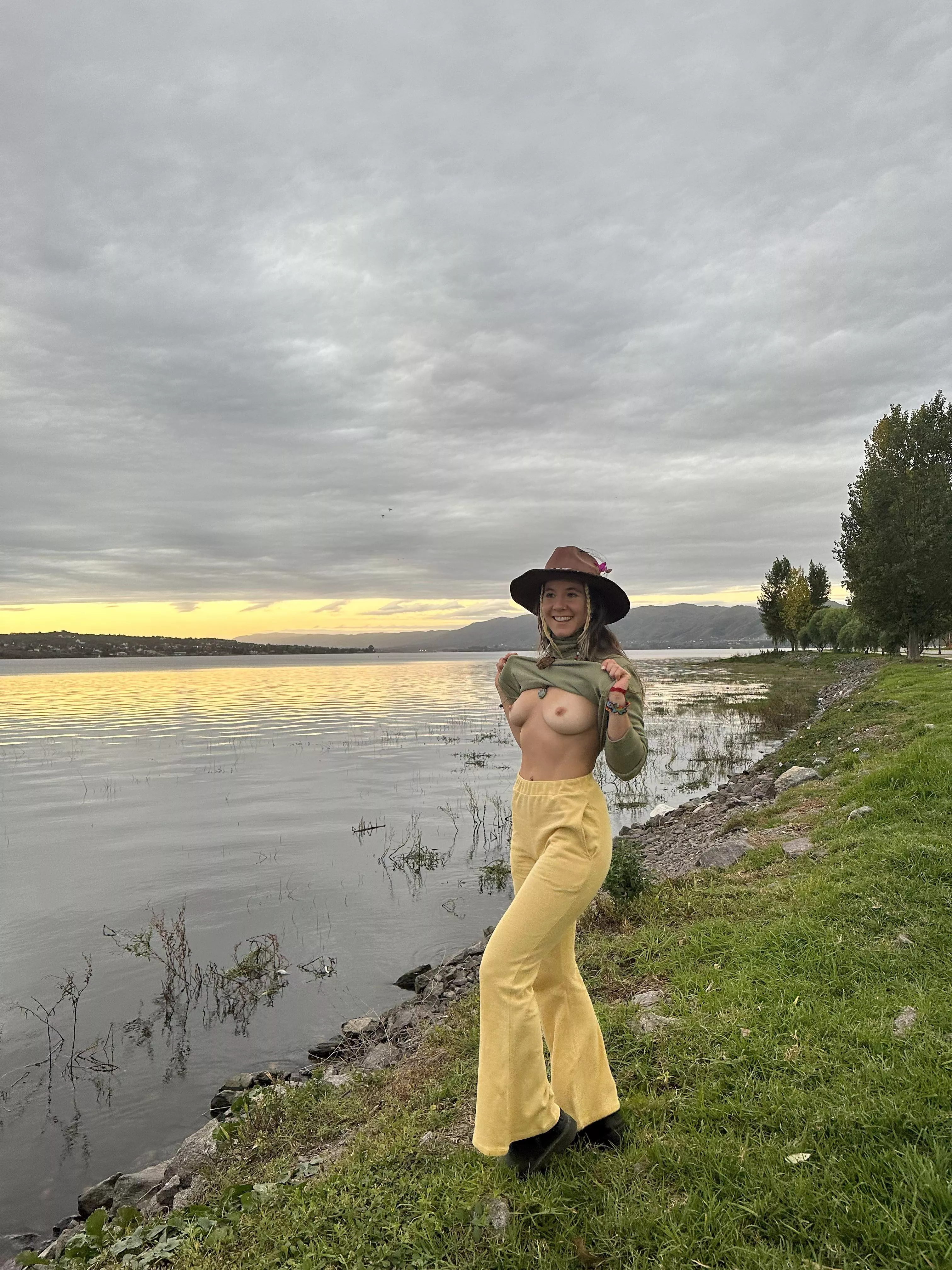 I think I terrified some kids around this lake.