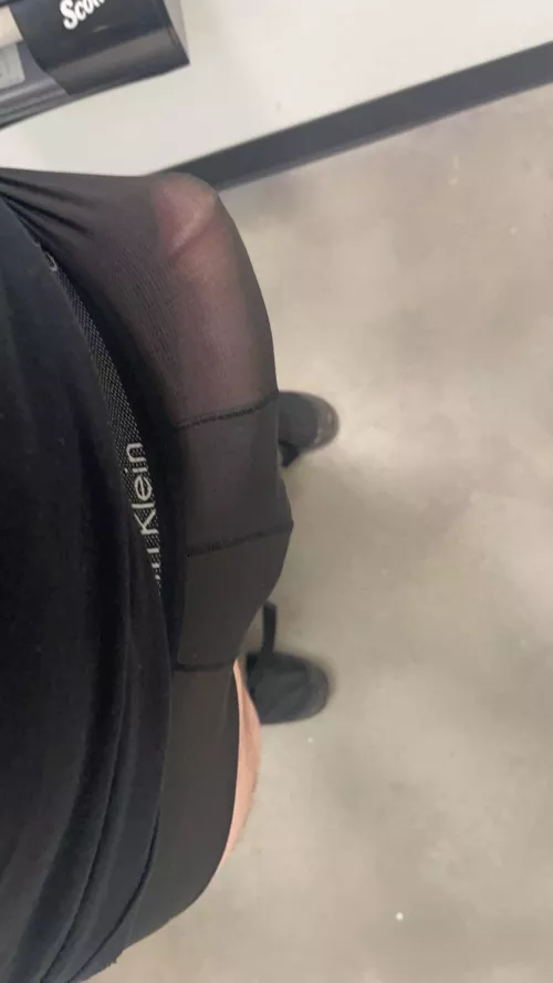 In the work bathroom today…I’m always so horny