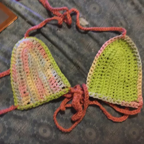 Just finished this multicolored top in like 2 hours! ☺️