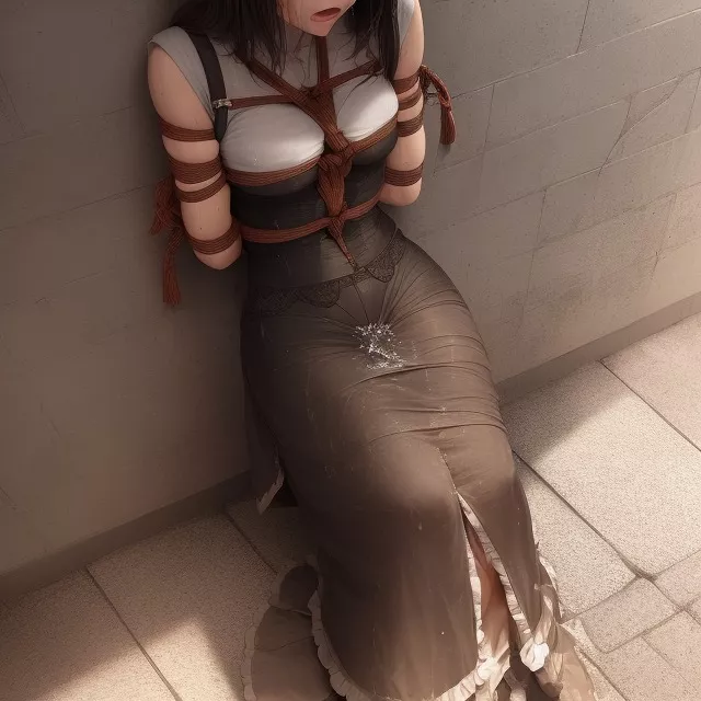 My kidnapper liked my dress and forced me to wet it