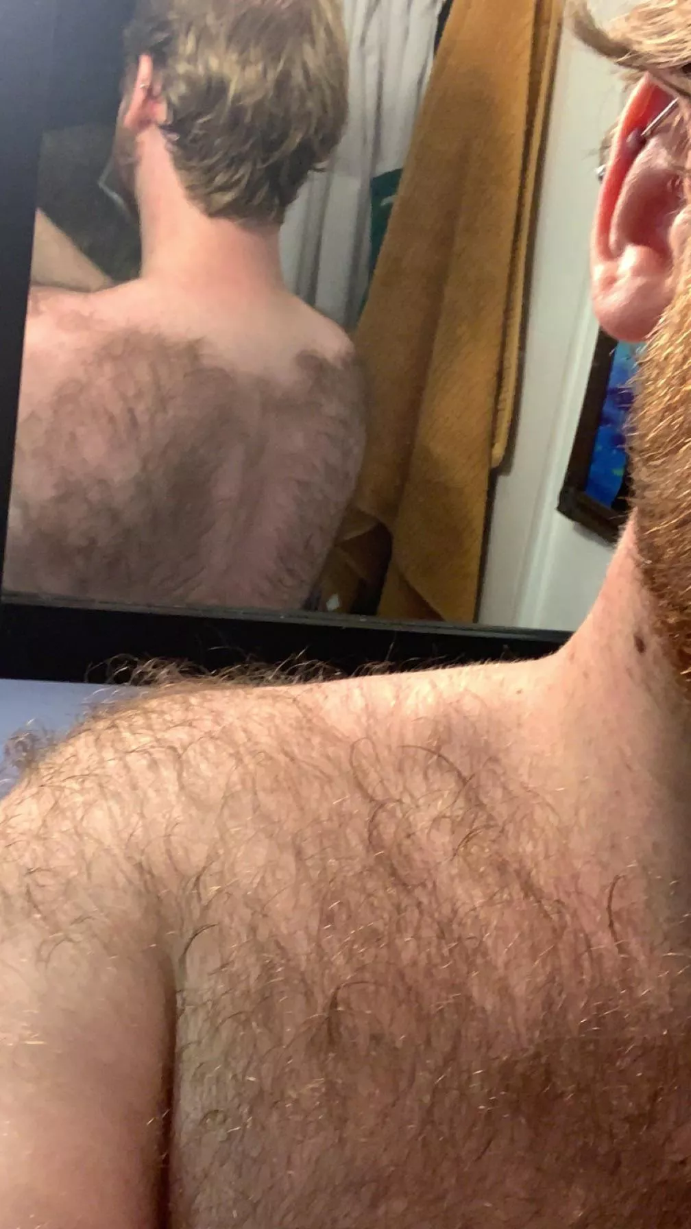 Sometimes I gotta shave to keep my back hair from my neck line