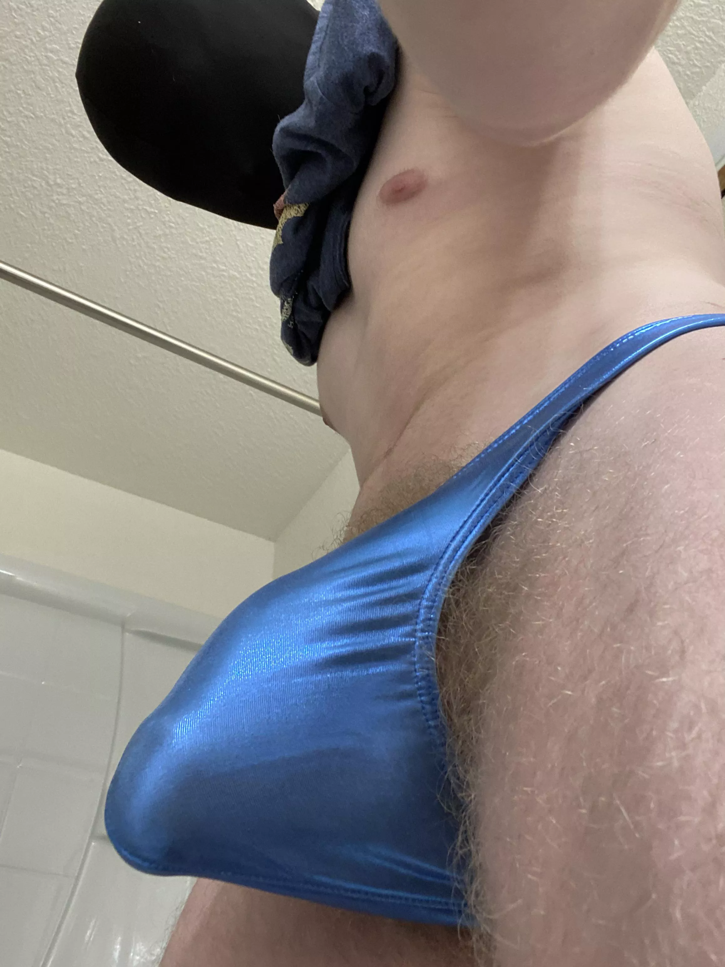 Stretched the hell out of my blue thong :)