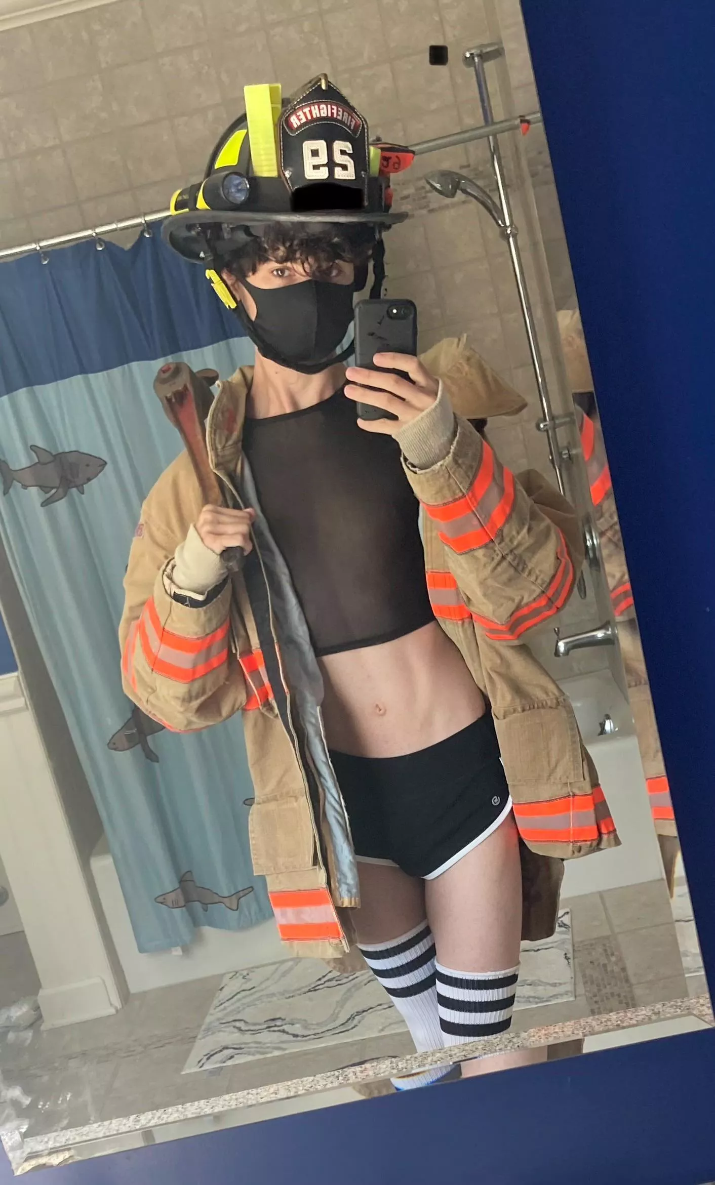 big manly firefighter 👨‍🚒