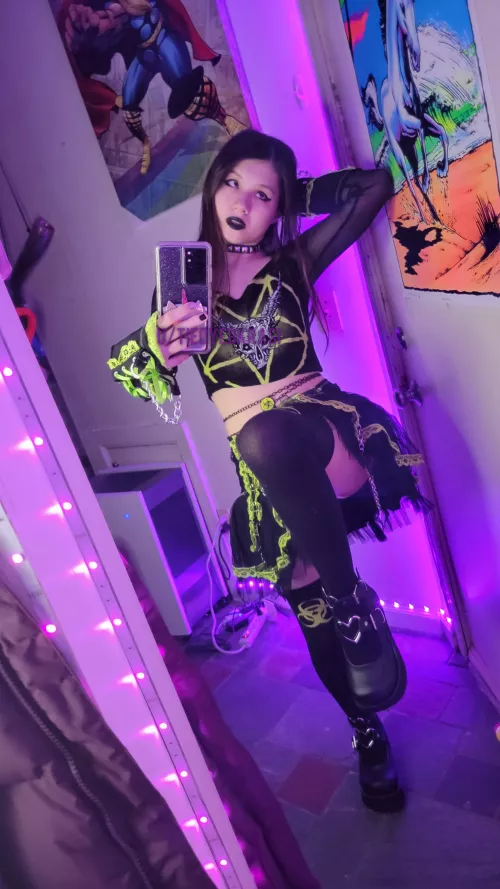 Do you want in between these Goth legs?