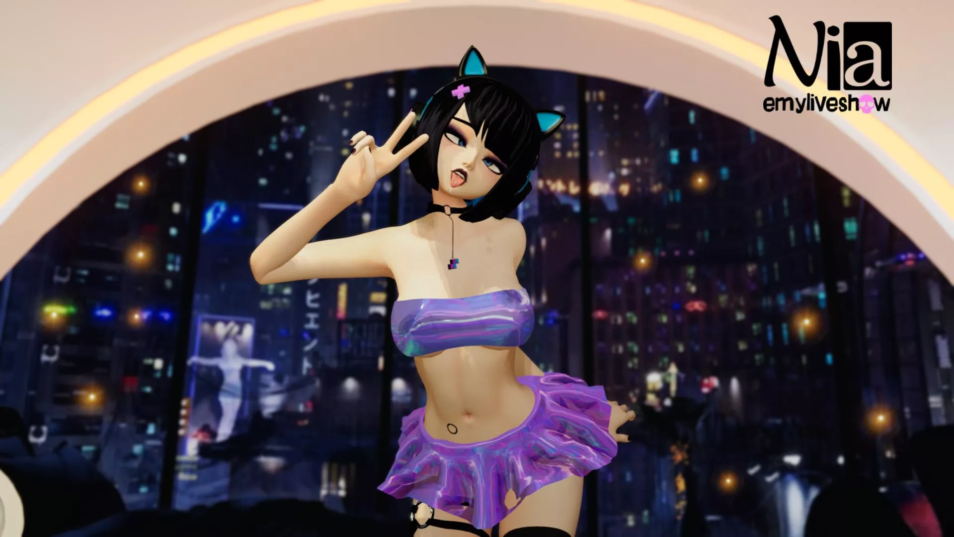 Fuck me cyberpunk style 👾 https://chaturbate.com/emyliveshow