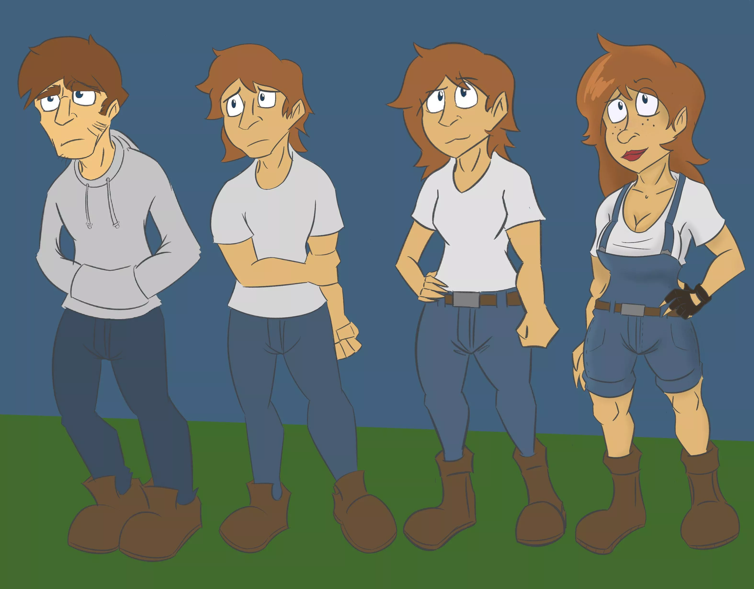 My first Tg sequence Guy to farm girl