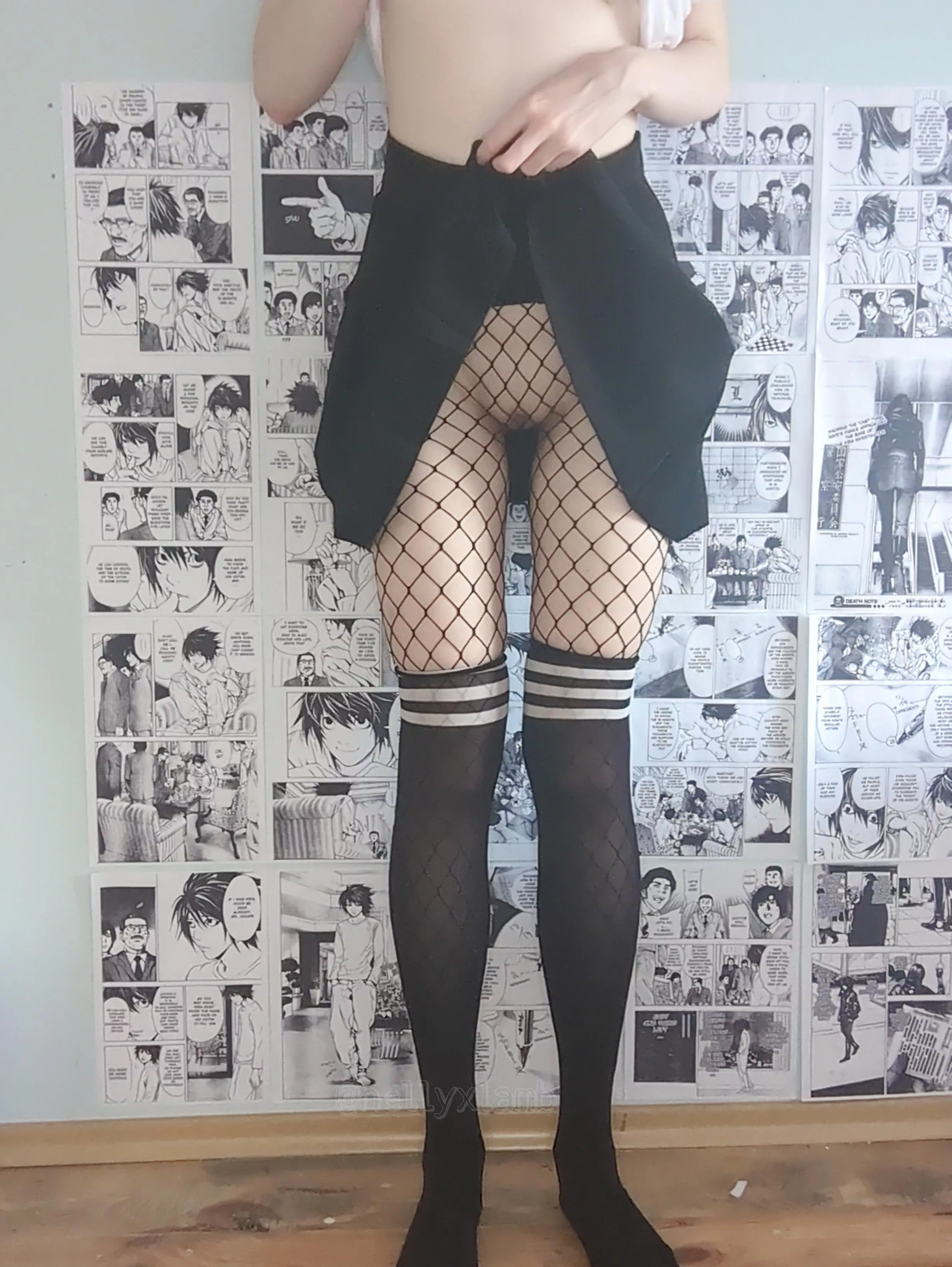 not wearing any panties with fishnets is my new rule