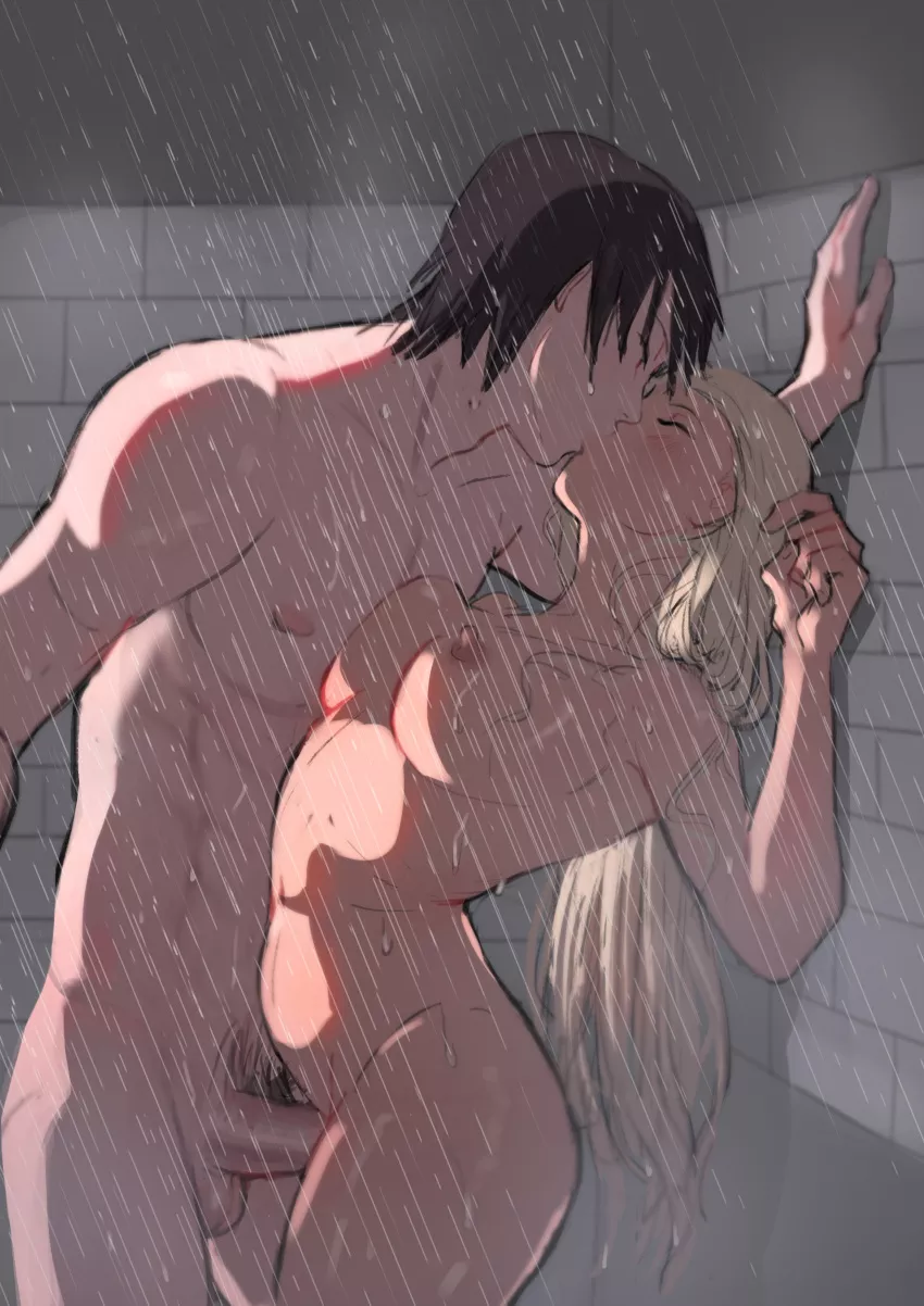 Sai and Ino in the shower (Monday Mint)