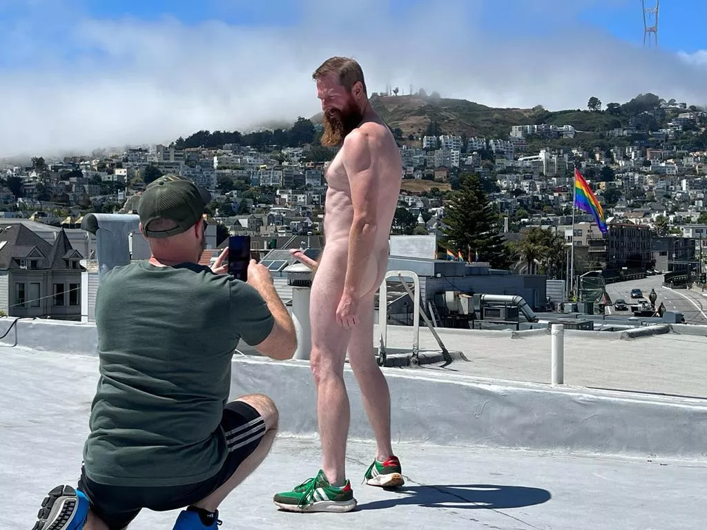 Showing San Francisco my beard and boner!