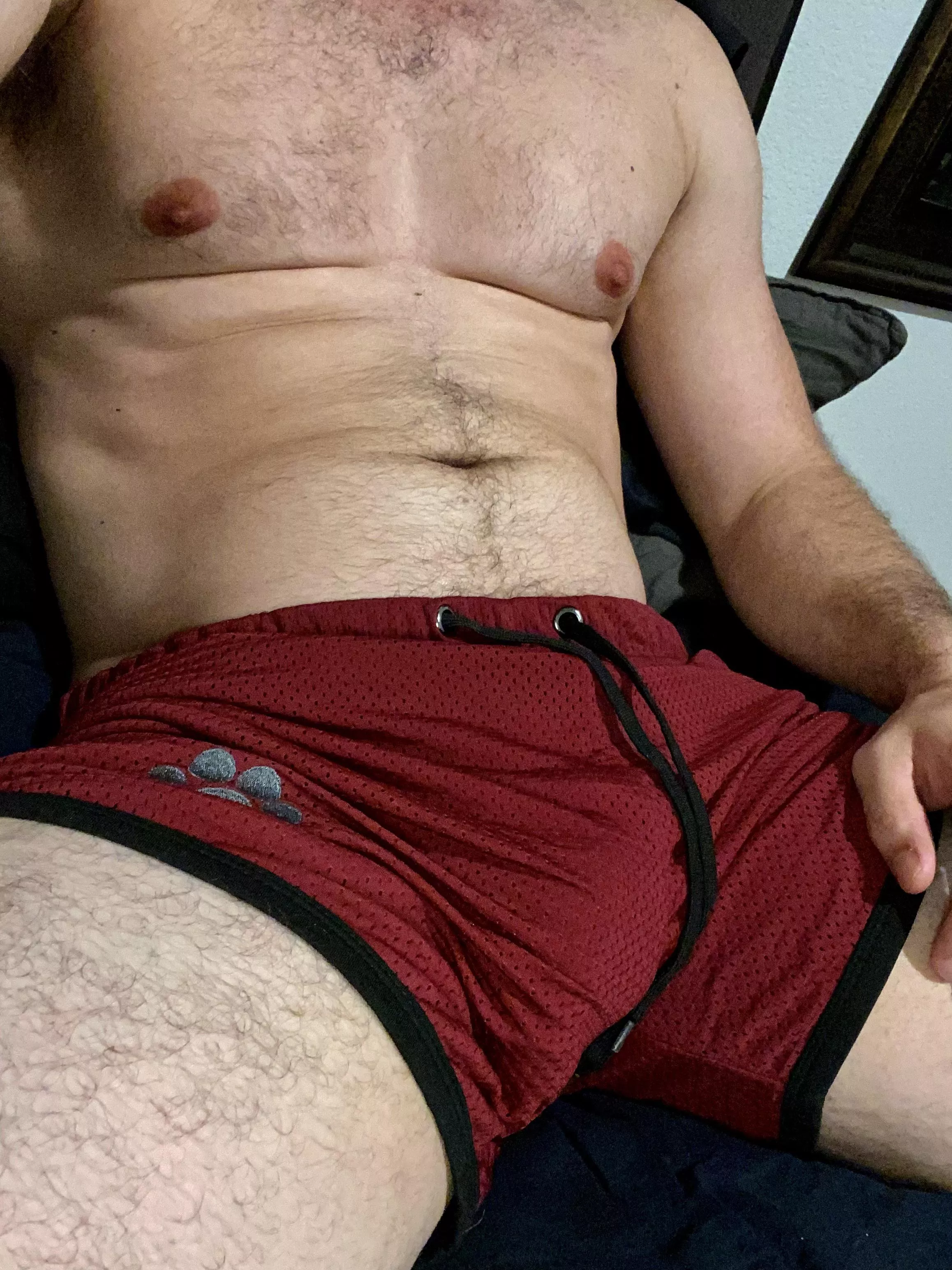 The shorts are almost doing it on purpose.