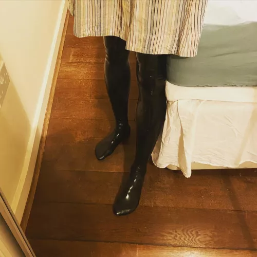 Under the dress it goes