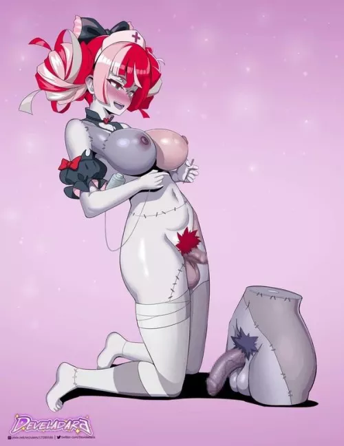 Would you like red bottom or blue top?