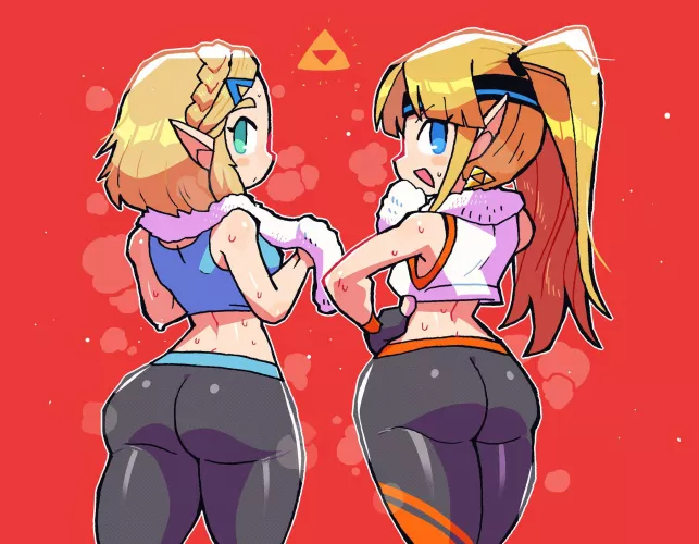 Zelda and Zelda gettin fit