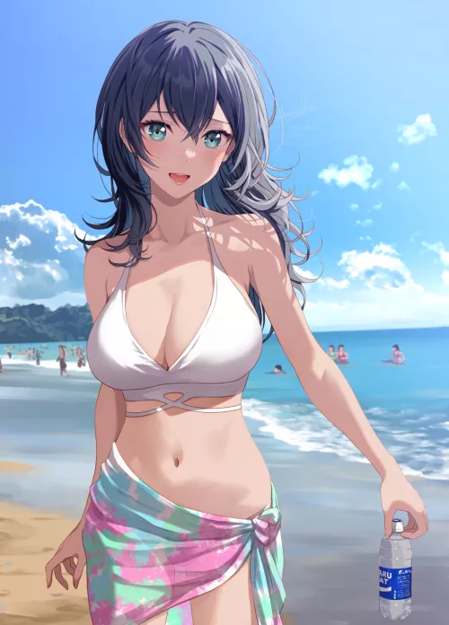 Elegant at the Beach (shamakho) [Kenzen Kanojo Uruka-chan | Original]