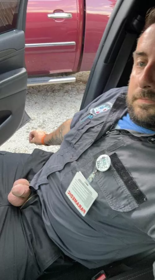 Enjoying sun at work